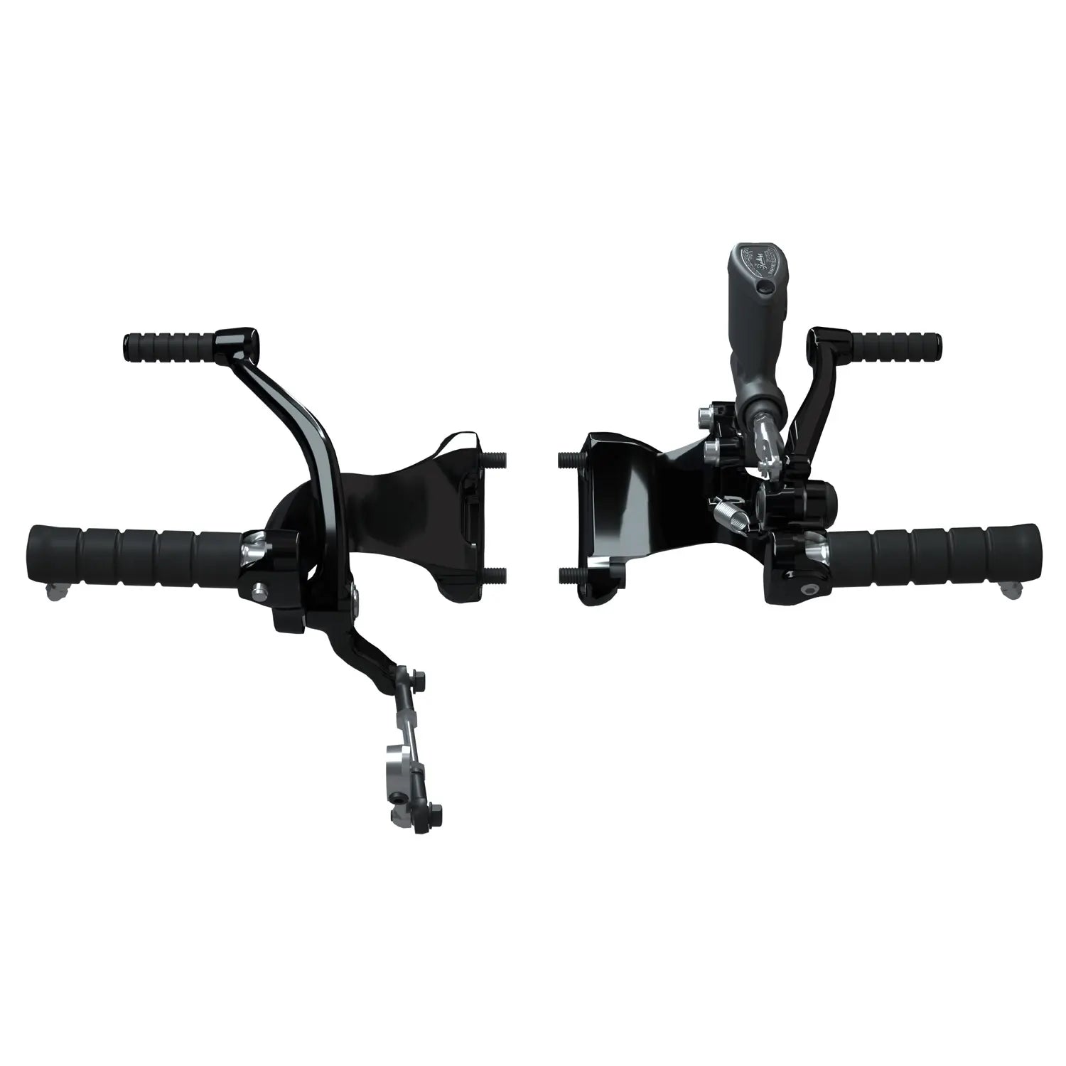Mid Foot Controls with Pegs, Cruiser Black